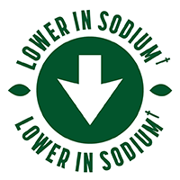 Lower in sodium