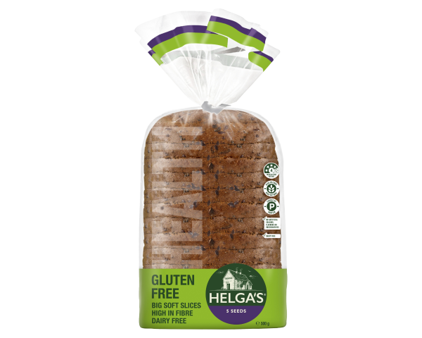 Helgas Gluten Free Bread Slices 5 Seed 500 g