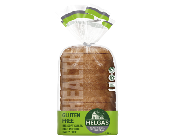 Helgas Gluten Free Bread Slices Traditional Wholemeal 500 g