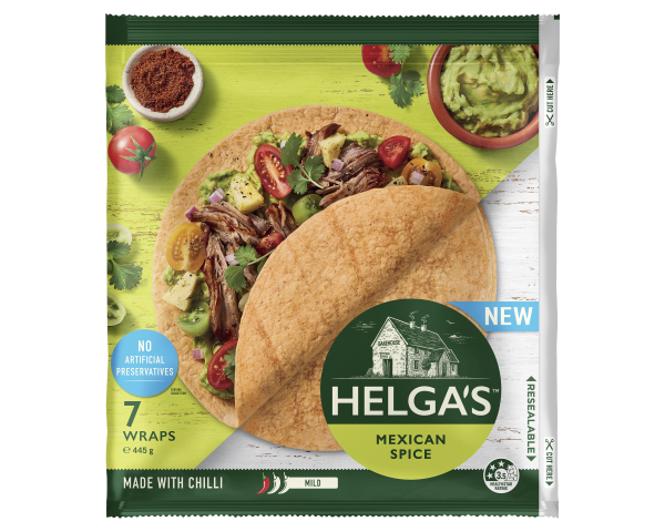 Helgas Wrap Mexican Spice P7 445 g