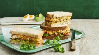 Chipotle Egg Sandwiches with Avocado & Bacon Image